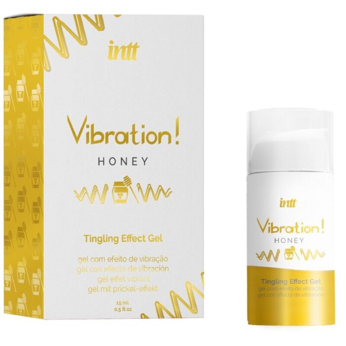 INTT - POTENTE ESTIMULANTE ÍNTIMO GEL VIBRADOR LIQUIDO MIEL 15 ML - CandyHot - Foto 2