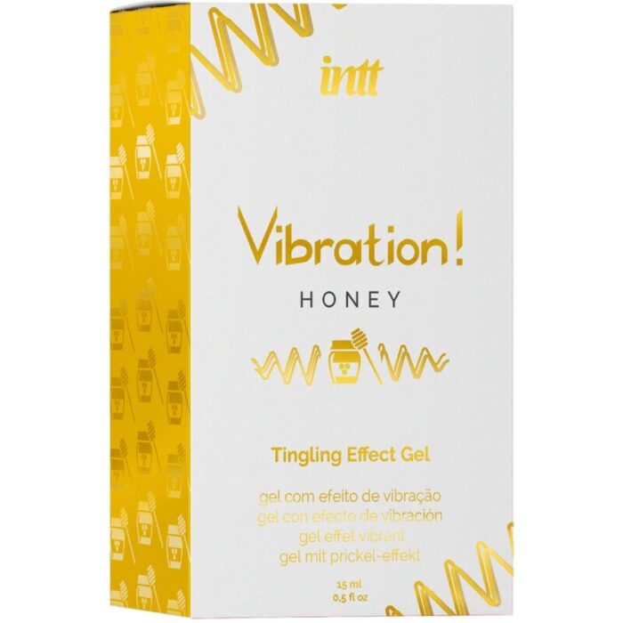 INTT - POTENTE ESTIMULANTE ÍNTIMO GEL VIBRADOR LIQUIDO MIEL 15 ML - CandyHot - Foto 3