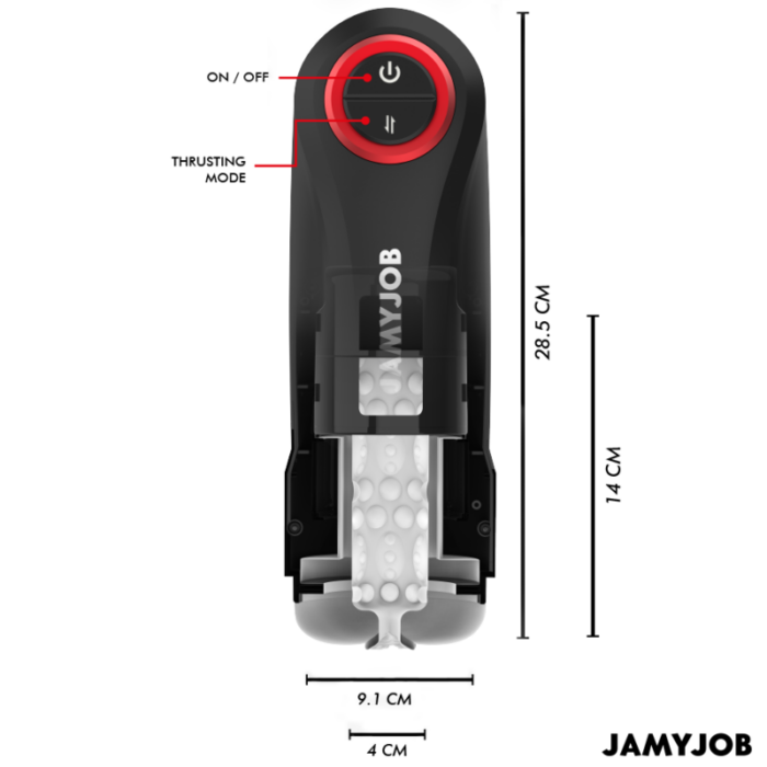 JAMYJOB - GRAVITY MASTURBADOR VAGINA AUTOMÁTICO 5 MODOS DE EMPUJE Y EFECTO SONIDO - CandyHot - Foto 3