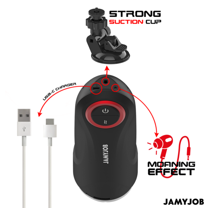 JAMYJOB - GRAVITY MASTURBADOR VAGINA AUTOMÁTICO 5 MODOS DE EMPUJE Y EFECTO SONIDO - CandyHot - Foto 6