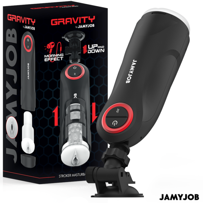 JAMYJOB - GRAVITY MASTURBADOR VAGINA AUTOMÁTICO 5 MODOS DE EMPUJE Y EFECTO SONIDO - CandyHot - Foto 1