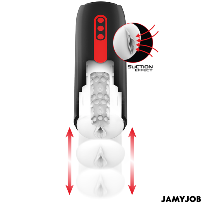 JAMYJOB - PHANTOM MASTURBADOR VAGINA AUTOMÁTICO 5 MODOS SUCCIÓN Y EMPUJE - CandyHot - Foto 2