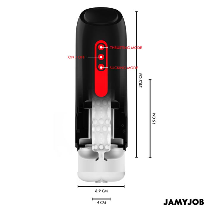 JAMYJOB - PHANTOM MASTURBADOR VAGINA AUTOMÁTICO 5 MODOS SUCCIÓN Y EMPUJE - CandyHot - Foto 3