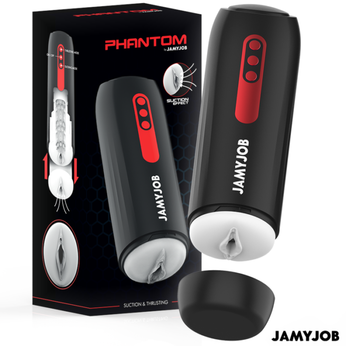 JAMYJOB - PHANTOM MASTURBADOR VAGINA AUTOMÁTICO 5 MODOS SUCCIÓN Y EMPUJE - CandyHot - Foto 1
