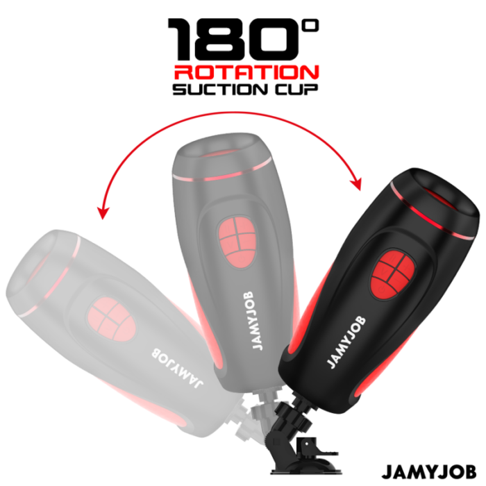 JAMYJOB - PYSTON BASE MASTURBADOR AUTOMÁTICO CON DILDO CONTROL REMOTO - CandyHot - Foto 4