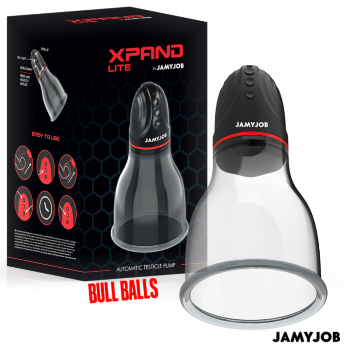 JAMYJOB - XPAND LITE BOMBA AUTOMÁTICA DE TESTÍCULOS 3 NIVELES DE SUCCIÓN GRIS - CandyHot - Foto 1