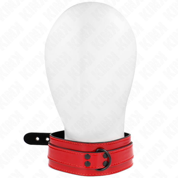 KINK - COLLAR AJUSTABLE ROJO VINO 37.5-49.5 CM X 5 CM - CandyHot - Foto 1