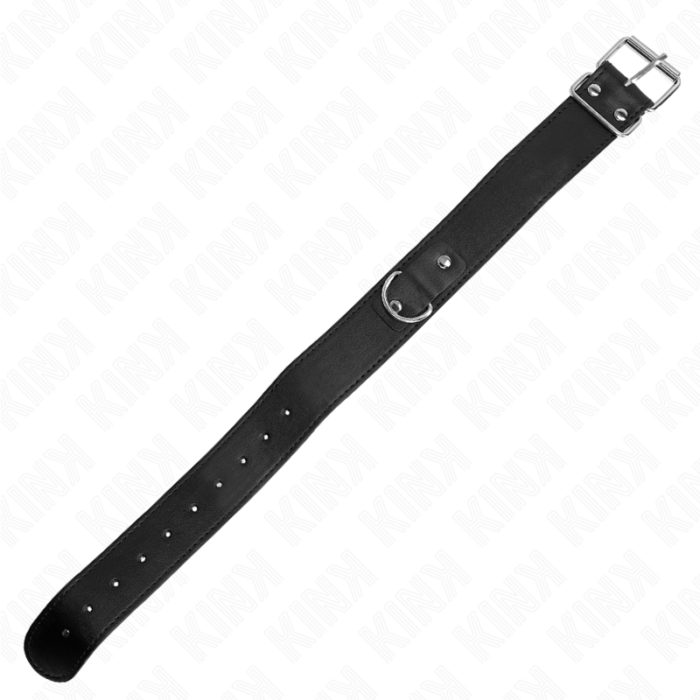 KINK - COLLAR CON CORREA 116 CM FINO NEGRO AJUSTABLE 32-50 CM X 8 CM - CandyHot - Foto 6