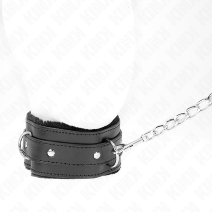 KINK - COLLAR CON CORREA 65 CM CON RESTRICCIONES NEGRO AJUSTABLE 36-42 CM X 5.5 CM - CandyHot - Foto 2