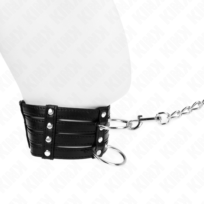 KINK - COLLAR CON CORREA 65 CM ESTILO SUB AJUSTABLE 35-51 CM X 7 CM - CandyHot - Foto 3