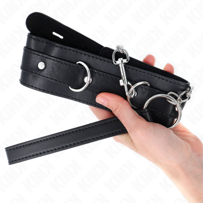 KINK - COLLAR CON CORREA 65 CM NEGRO 54 X 4.5 CM - CandyHot - Foto 4