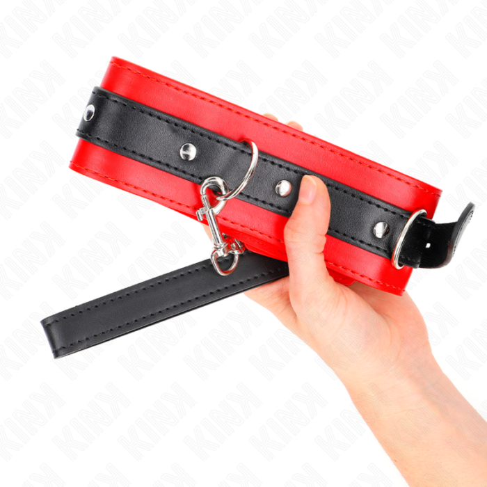 KINK - COLLAR CON CORREA 65 CM ROJO 54 X 4.5 CM - CandyHot - Foto 4