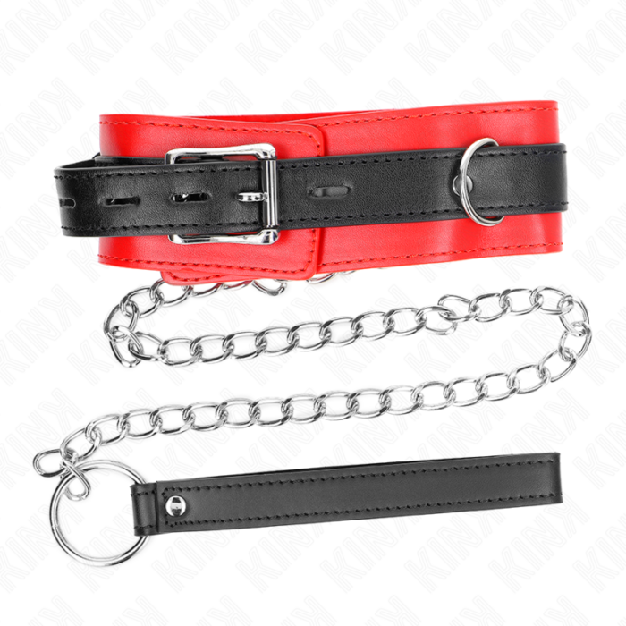 KINK - COLLAR CON CORREA 65 CM ROJO 54 X 4.5 CM - CandyHot - Foto 5