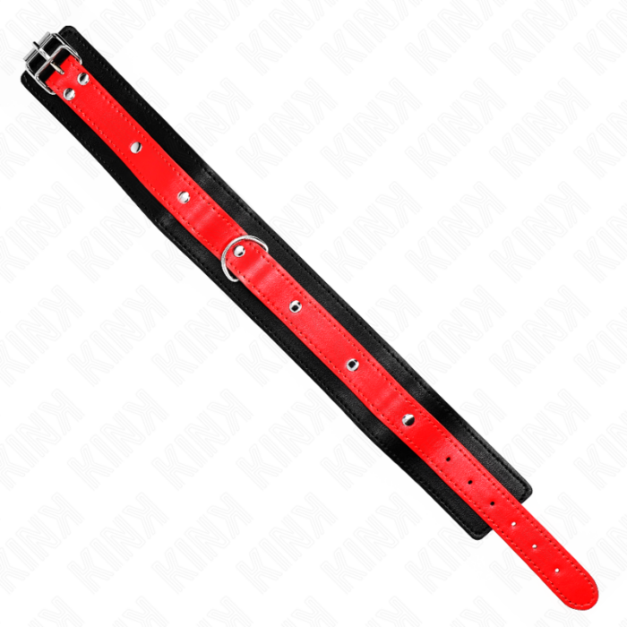 KINK - COLLAR CON CORREA 65 CM ROJO AJUSTABLE 36-43 CM X 5 CM - CandyHot - Foto 6