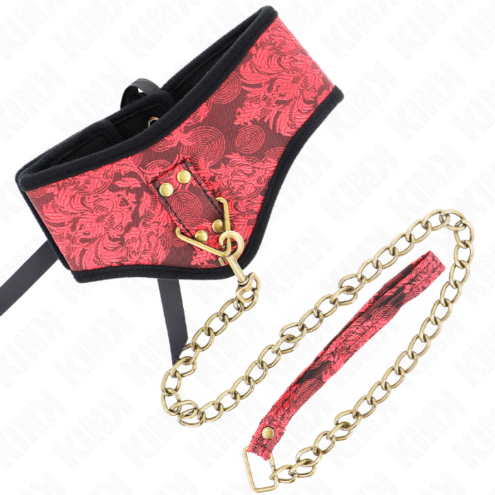 KINK - COLLAR CON CORREA DE ENCAJE 75 CM MODELO SCANDAL 44 X 10 CM - CandyHot - Foto 5
