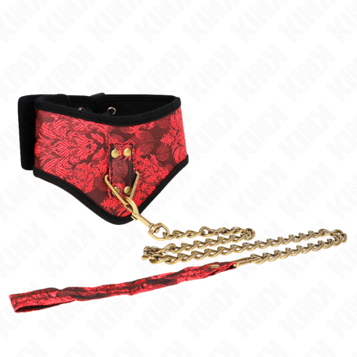 KINK - COLLAR CON CORREA DE ENCAJE 75 CM MODELO SCANDAL 44 X 10 CM - CandyHot - Foto 1