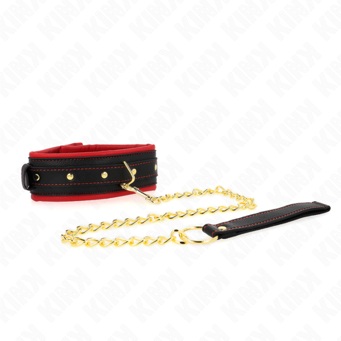 KINK - COLLAR CON CORREA DE TEJIDO LISO AJUSTABLE 33-48 CM X 5.7 CM - CandyHot - Foto 2