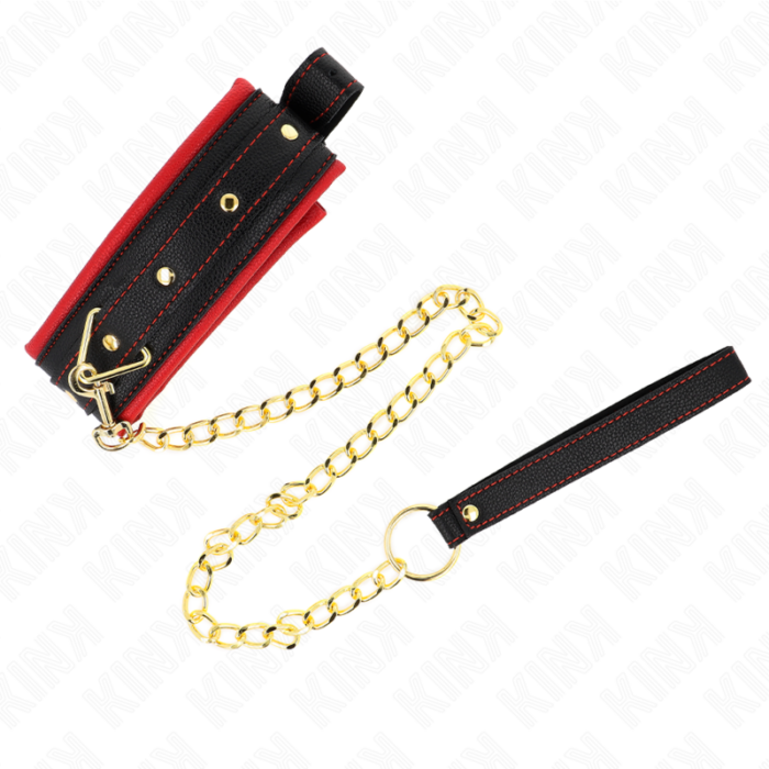KINK - COLLAR CON CORREA DE TEJIDO LISO AJUSTABLE 33-48 CM X 5.7 CM - CandyHot - Foto 3