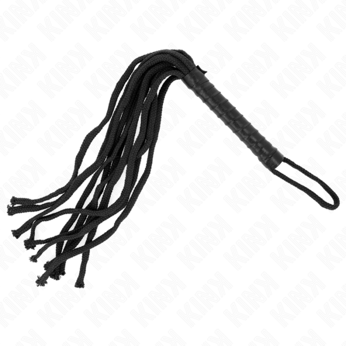 KINK - LÁTIGO DE CUERDA NEGRO 56 CM - CandyHot - Foto 3