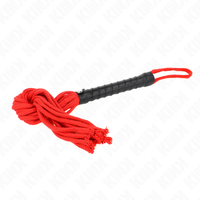 KINK - LÁTIGO DE CUERDA ROJO 56 CM - CandyHot - Foto 2