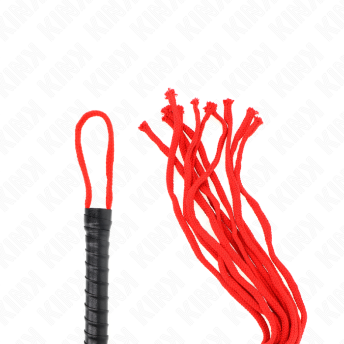 KINK - LÁTIGO DE CUERDA ROJO 56 CM - CandyHot - Foto 5