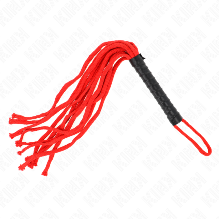 KINK - LÁTIGO DE CUERDA ROJO 56 CM - CandyHot - Foto 1