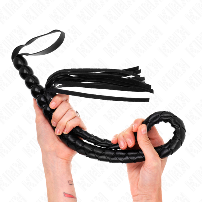 KINK - LÁTIGO DE SERPIENTE CON AGARRE DE BOLAS 80 CM - CandyHot - Foto 2