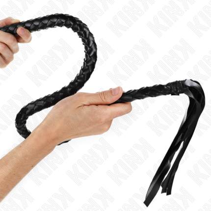 KINK - LÁTIGO DE SERPIENTE CON ANILLO DE MANO NEGRO 65 CM - CandyHot - Foto 2