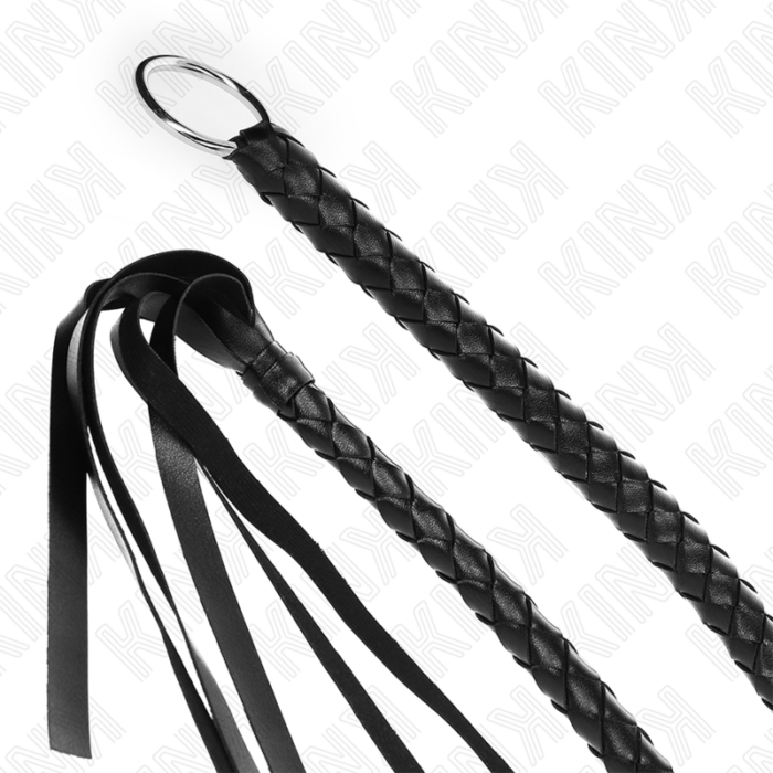 KINK - LÁTIGO DE SERPIENTE CON ANILLO DE MANO NEGRO 65 CM - CandyHot - Foto 4