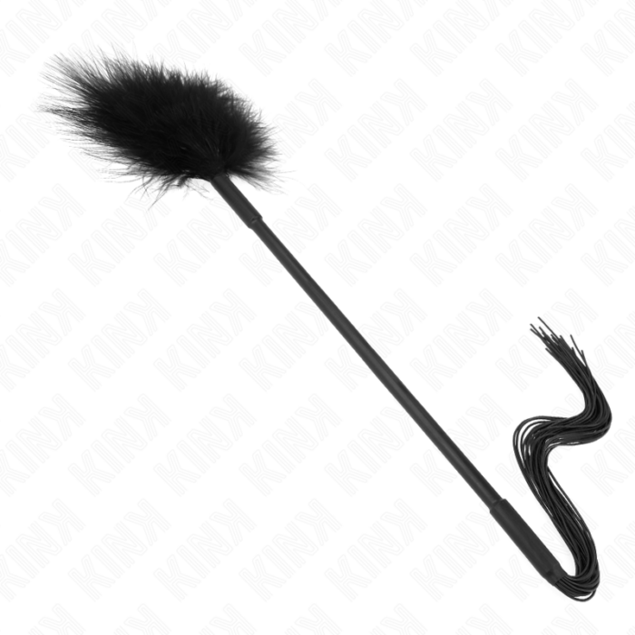 KINK - LÁTIGO DE SILICONA CON PLUMAS PARA COSQUILLAS 47 CM - CandyHot - Foto 2
