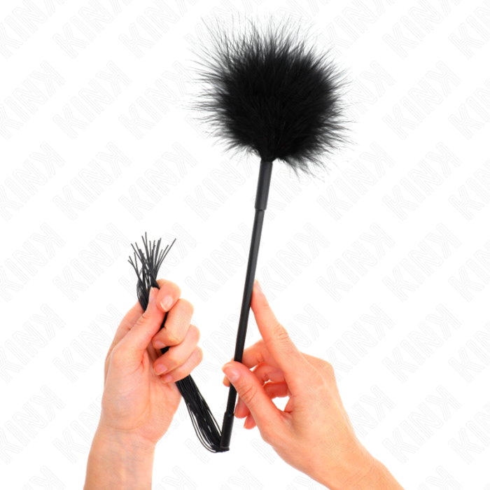 KINK - LÁTIGO DE SILICONA CON PLUMAS PARA COSQUILLAS 47 CM - CandyHot - Foto 4