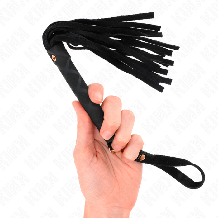 KINK - LÁTIGO MINI PIEL DE ANTE NEGRO 30 CM - CandyHot - Foto 2