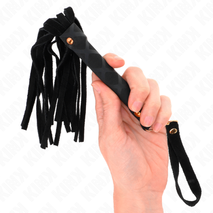 KINK - LÁTIGO MINI PIEL DE ANTE NEGRO 30 CM - CandyHot - Foto 3