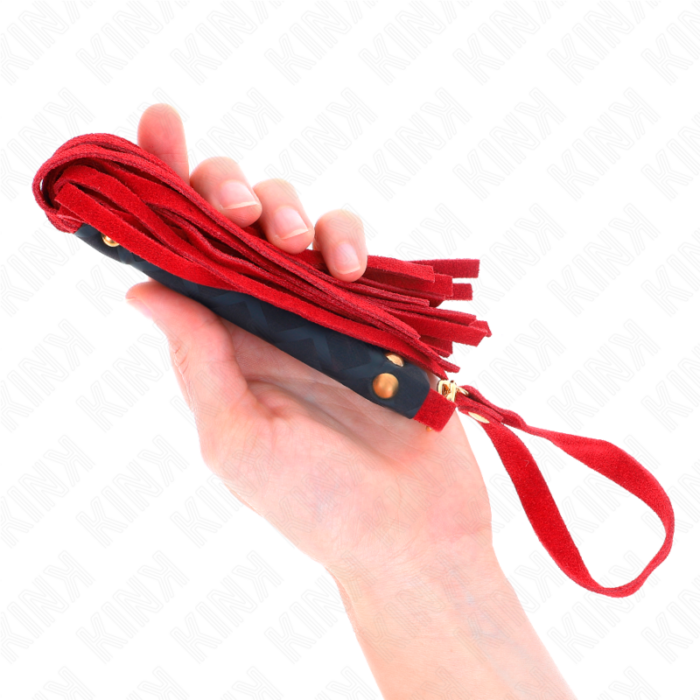 KINK - LÁTIGO MINI PIEL DE ANTE ROJO 30 CM - CandyHot - Foto 2
