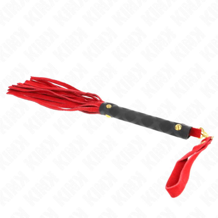 KINK - LÁTIGO MINI PIEL DE ANTE ROJO 30 CM - CandyHot - Foto 5