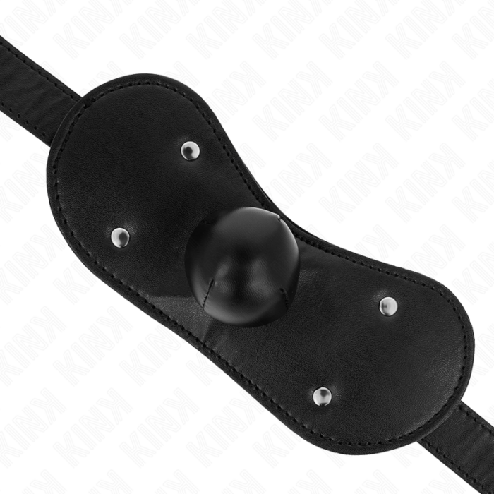 KINK - MÁSCARA BUCAL MORDAZA DE BOLA CON CERRADURA AJUSTABLE 42-60 CM - CandyHot - Foto 4