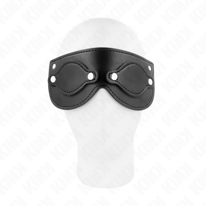 KINK - MÁSCARA DE POLIPIEL CON CUBIERTAS PARA OJOS DESMONTABLES 22 x 9 CM - CandyHot - Foto 2
