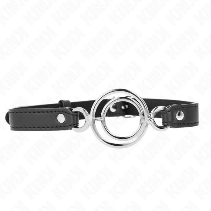 KINK - MORDAZA CON MÚLTIPLES JUNTAS TÓRICAS 5 CM NEGRO 63 X 2.5 CM - CandyHot - Foto 1