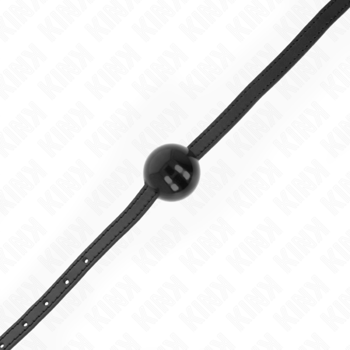 KINK - MORDAZA DE BOLA 4 CM SÓLIDA SIMPLE NEGRO 65 x 1.5 CM - CandyHot - Foto 3