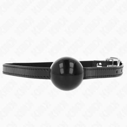 KINK - MORDAZA DE BOLA 4 CM SÓLIDA SIMPLE NEGRO 65 x 1.5 CM - CandyHot - Foto 1