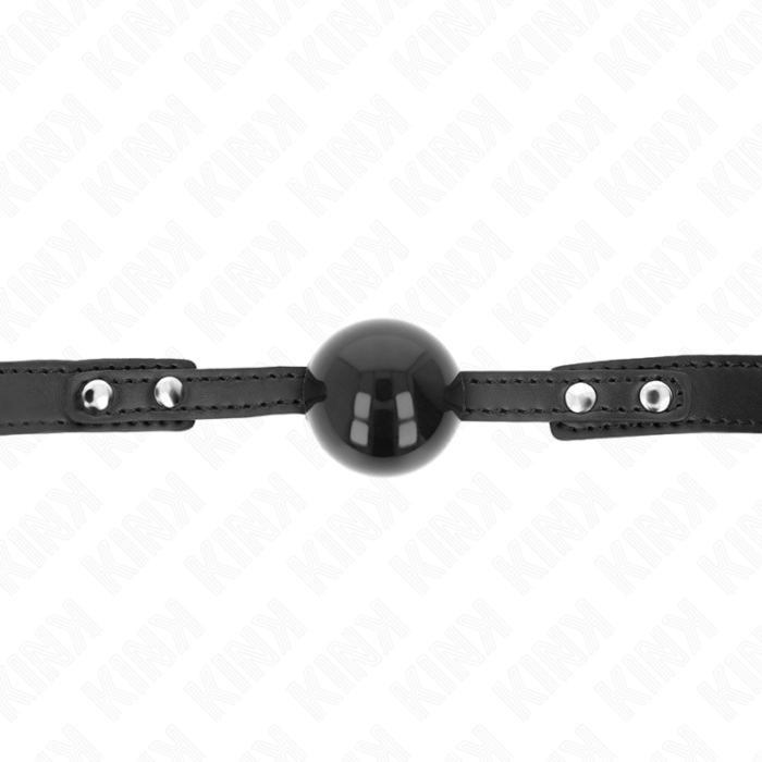 KINK - MORDAZA DE BOLA 4 CM SUAVE DE TPE MODELO 3 60 x 2 CM AJUSTABLE 37-52 CM - CandyHot - Foto 3