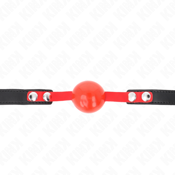 KINK - MORDAZA DE BOLA 4 CM SUAVE DE TPE MODELO 4 60 x 2 CM AJUSTABLE 37-52 CM - CandyHot - Foto 3