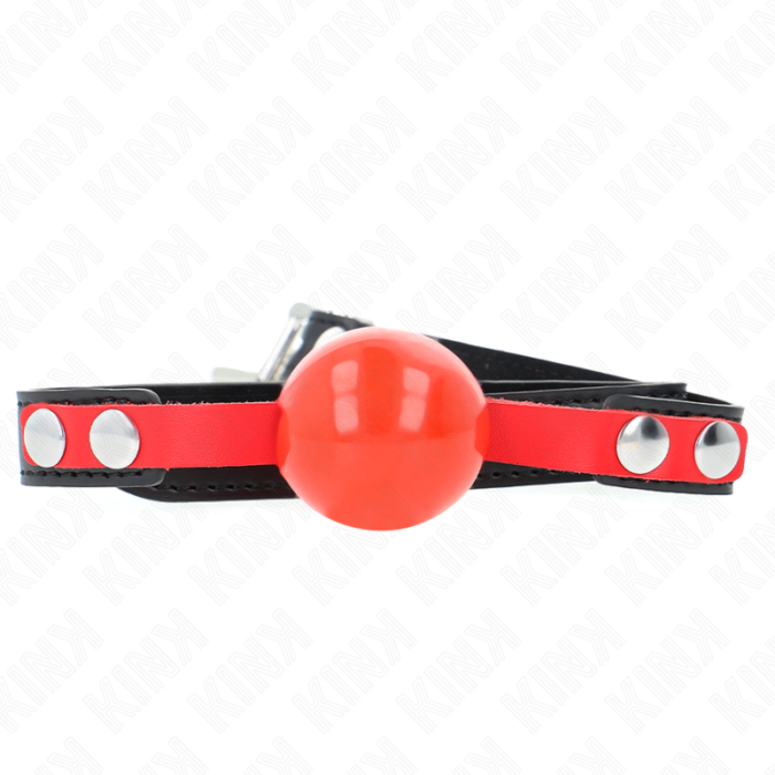 KINK - MORDAZA DE BOLA 4 CM SUAVE DE TPE MODELO 4 60 x 2 CM AJUSTABLE 37-52 CM - CandyHot - Foto 1