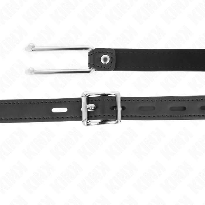 KINK - MORDAZA GANCHO DE METAL 11.5 CM CON CORREA DE POLIPIEL AJUSTABLE 39-58 CM X 2 CM - CandyHot - Foto 4