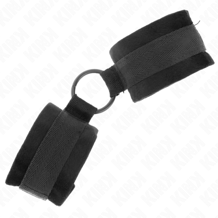 KINK - MUÑEQUERAS 25 CM PARA PRINCIPIANTES CON ANILLA 4 CM NEGRO AJUSTABLE 15-25 CM - CandyHot - Foto 2