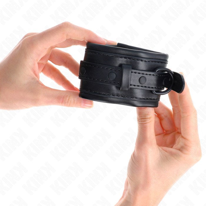 KINK - MUÑEQUERAS AJUSTABLE NEGRO 20-30 CM X 6 CM - CandyHot - Foto 3