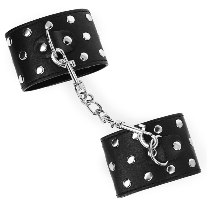 KINK - MUÑEQUERAS CON CIERRE A PRESIÓN LLENO DE TACHUELAS AJUSTABLE NEGRO 19-24 CM X 5.5 CM - CandyHot - Foto 4