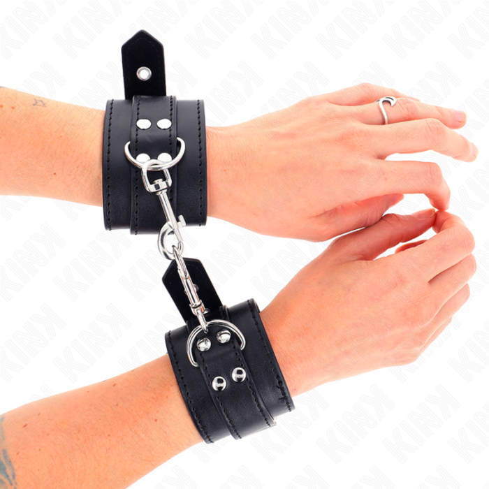 KINK - MUÑEQUERAS CON TACHUELAS NEGRO 35 X 6 CM - CandyHot - Foto 3