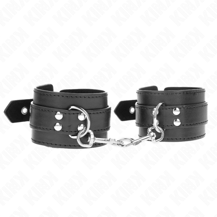 KINK - MUÑEQUERAS CON TACHUELAS NEGRO 35 X 6 CM - CandyHot - Foto 1