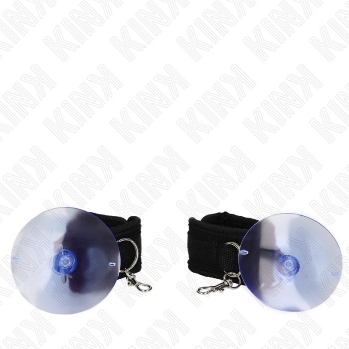 KINK - MUÑEQUERAS CON VENTOSA NEGRO AJUSTABLE 29-40 CM X 5 CM - CandyHot - Foto 4